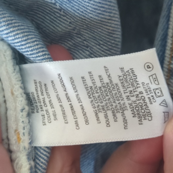 RE/DONE 70s High Rise Skinny Boot Opal Indigo Denim Jeans Contemporary Sz 32 - Picture 7 of 11